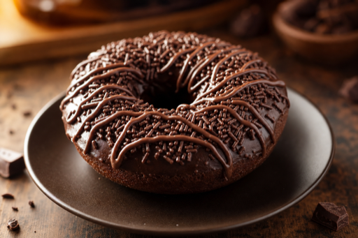 Chocolate explosion donut