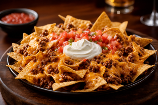 Mexican beef nachos