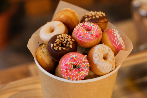 Mini donut cup